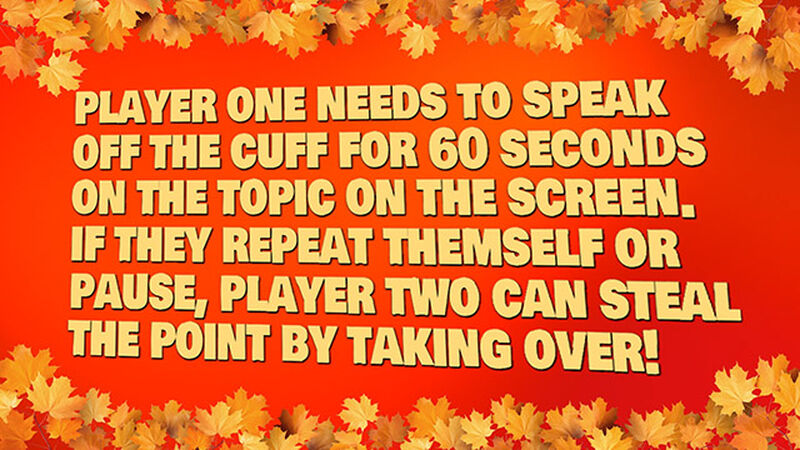 Off the Cuff: Thanksgiving